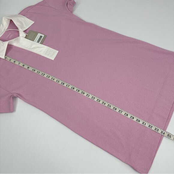 Everlane Women's NWT Mauve Purple The Organic Cotton Polo Shirt Dress S/C40 - Picture 15 of 15